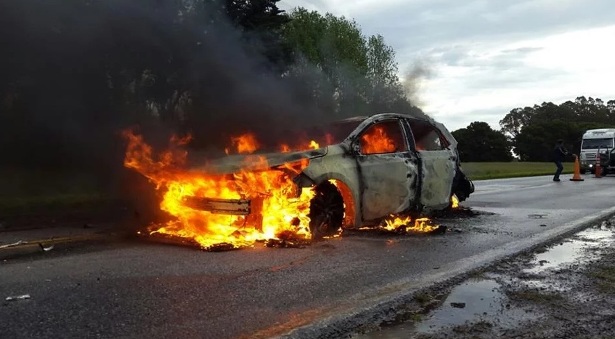 Choque incendio ruta 226 nov17