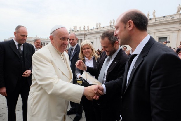 jeronimo teti con el papa