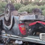 VOLCÓ UNA CAMIONETA CON DOCENTES QUE IBAN A PIERES